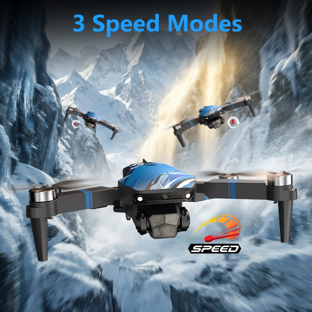 270° Obstacle Avoidance Drone with 2.8" LCD Screen & Dual Cameras – Brushless Motor, Foldable RC Quadcopter for Beginners Adults, Altitude Hold, 3D Flips, Headless Mode, One-Key Takeoff Landing