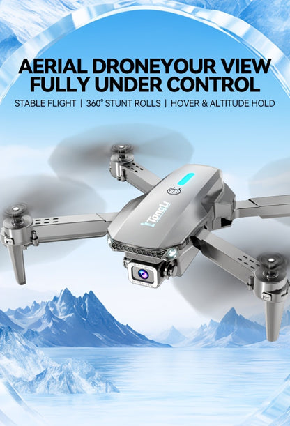 Foldable HD Camera Drone with Free Storage Bag & USB-C Charging – 3D Flips, Beginner-Friendly Aerial Photography Quadcopter for Vlogging, Outdoor Flying, Single or Dual Camera Options