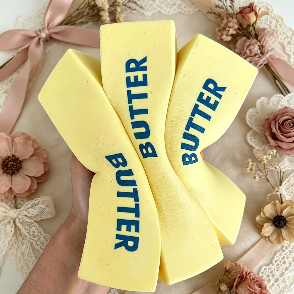 Butter Squishy Toy 6 Pack Giant Slow Rising Squeeze Fidget Toy for Stress Relief Anxiety Desk Decoration Kids Adults Office Party Gift Christmas Easter Valentine
