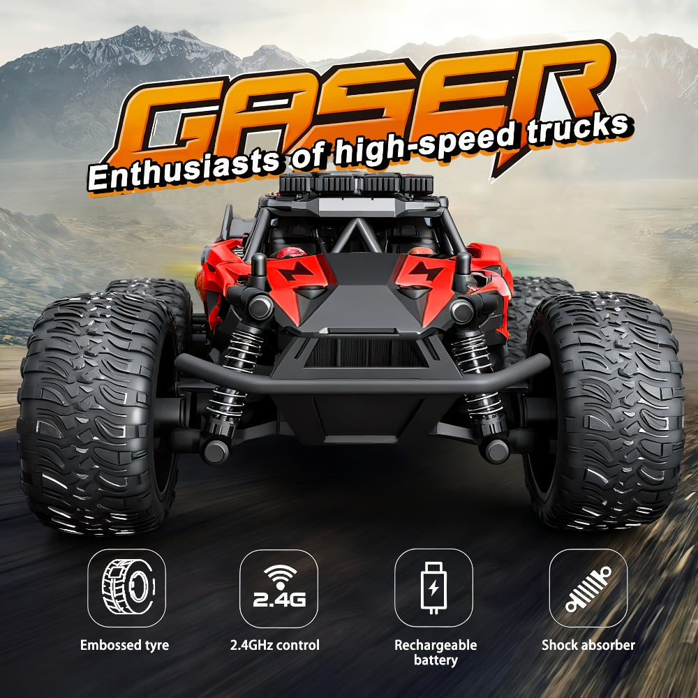 High-Speed RC Off-Road Car 40km/h – All-Terrain Remote Control Climbing Truck with Long-Lasting Battery, Sturdy 4WD Structure, Birthday Christmas Gift for Boys Kids & Adults (Style A & B)