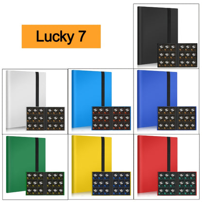 Trading Card Binder 9-Pocket 7 or 10 Pack – Holds 360 Cards Each, Fits Pokemon PTCG Baseball Football Basketball K-Pop Photocards, Card Collector Album Bundle