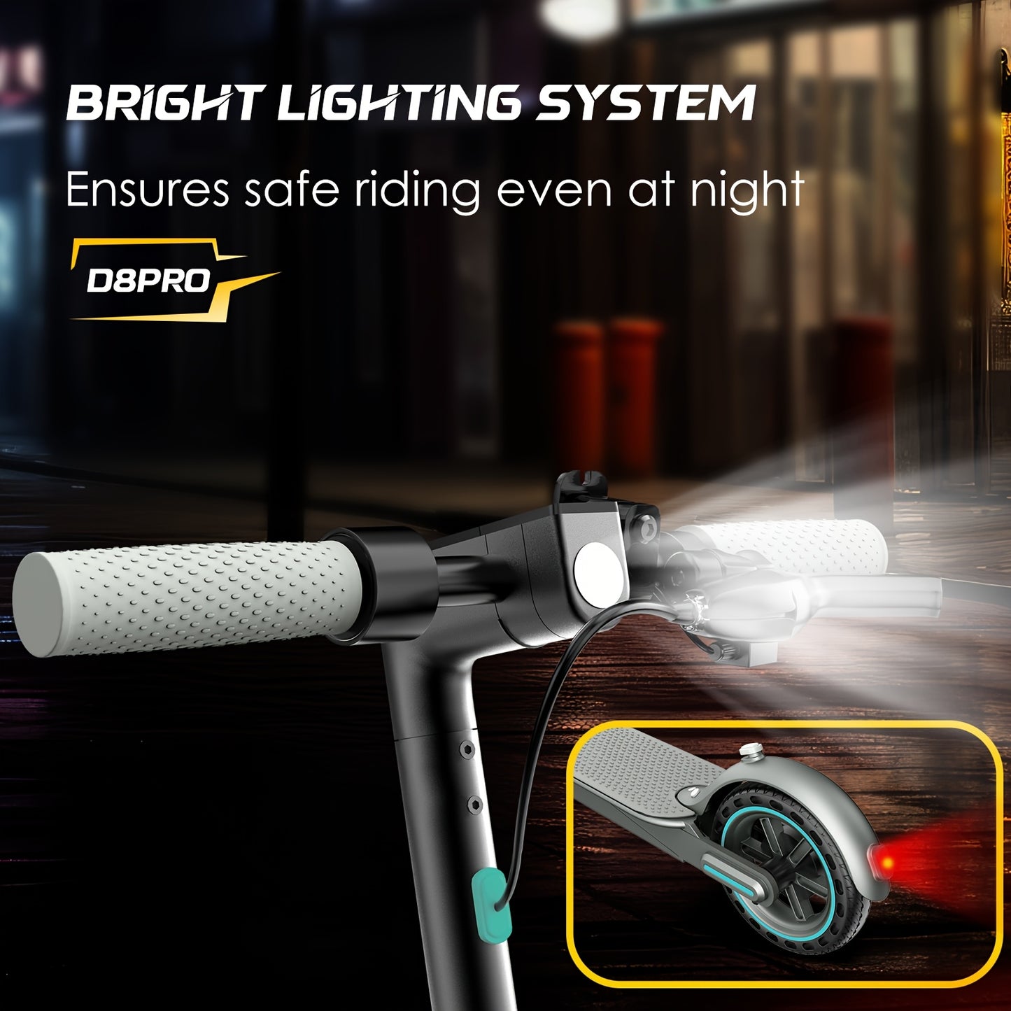 [Portable Scooter] Foldable Electric Scooter 350W Motor, 8.5" Solid Tires, Display, 3-Speed, Large Battery - Portable -Scooter for Urban Commuting, Suitable for Adults