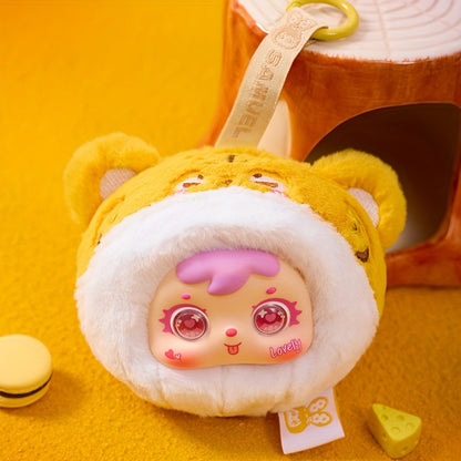 Cute Plush Animal Doll with Big Eyes – Samuel Small Animal Series Stuffed Furry Toy Random Style Soft Huggable Home Decor Desk Ornament Gift for Kids Teens Adults Birthday Valentine Easter Christmas