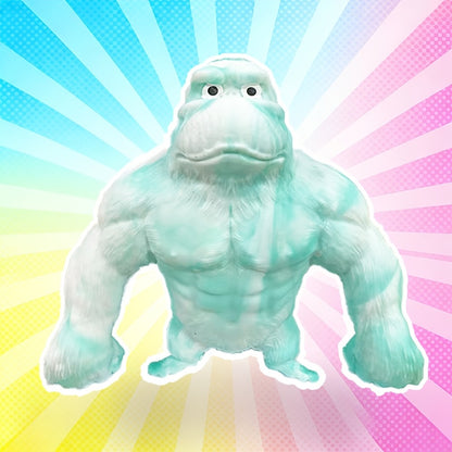 Stretchy Gorilla Fidget Toy Squishy Squeeze Monkey – PVA Sponge Sensory Stress Relief Toy for Kids & Adults, 5 Colors, Easter Basket Stuffer, Christmas Stocking Stuffer, Party Favor