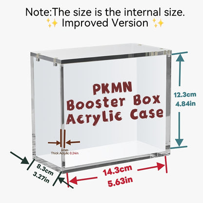 Acrylic Case, Rounded Corner Design, Self-closing Cover, UV Protection, Upgraded Packaging