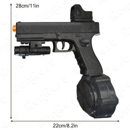 New Electric Fully Automatic Shooting Toy Gun, Outdoor Sports Interactive Game Toy, Rechargeable Portable Gun Toy, Long Battery Life - Suitable For Outdoor And Indoor Team Collaboration Game Toys. Halloween, Christmas, Birthday Party Gifts