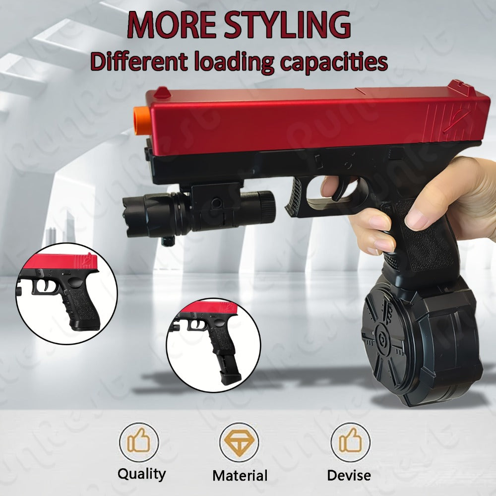 New Toy Gun Electric Full Auto Shooting Toy, Outdoor Sport Interactive Game Toy, Rechargeable Portable Gun Toy High-speed Splash Ball Toy Rifle, Long Battery Life - Suitable For Team Collaborative Game Toys For Outdoor And Indoor Activities. Hallowe
