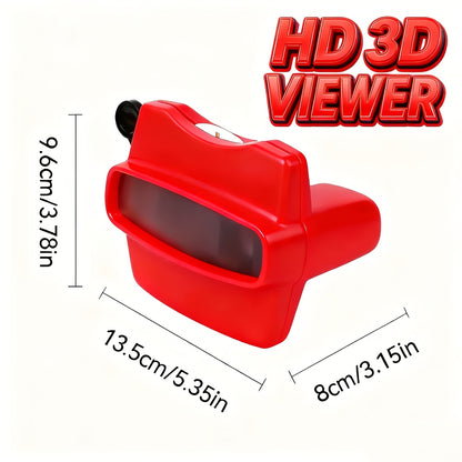 [Educational Viewing Toy] (1 Disc + 1 Machine) With Slides, Children's 3D Sideshow for Kids- an Educational Viewing Toy With Four Themes: Space, Ocean, Animals, and Dinosaurs. Suitable for Children Over 3 Years Old for and Enlightenment. An Interesting Le