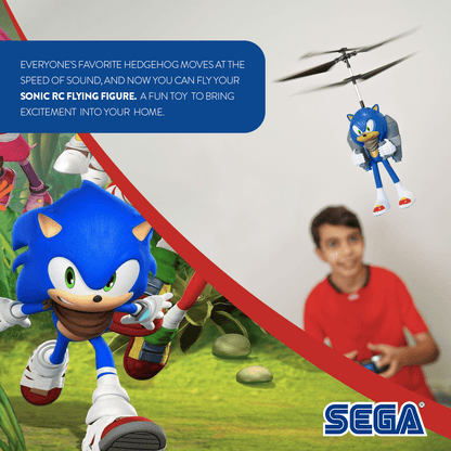 Sonic Boom Sonic 2.5 Channel IR Jetpack Flying Figure Helicopter