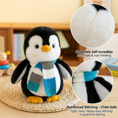 Cute Scarf Penguin Plush Toy, Soft Penguin Plush Toy, Desktop Sofa Doll, Birthday Valentine'S Day Thanksgiving Christmas Gift, 1pc
