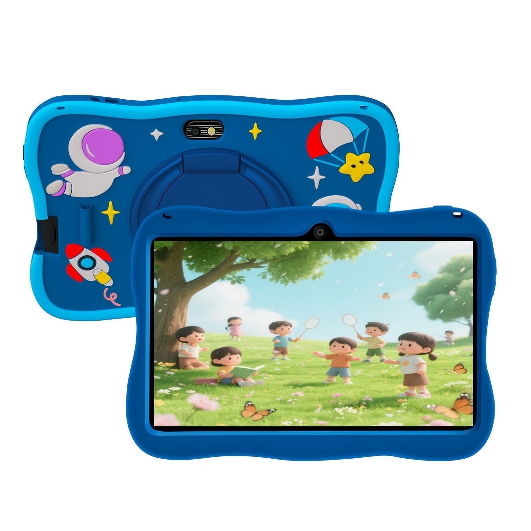 2026 Upgraded Android 14 Kids Tablet with Protective Case, 7-inch Children's Tablet, Google Kids Space, Parental Control Features, 4GB RAM + 32GB Storage, WiFi, Bluetooth, YouTube Support, Ideal Gift for Toddlers, Blue and Pink