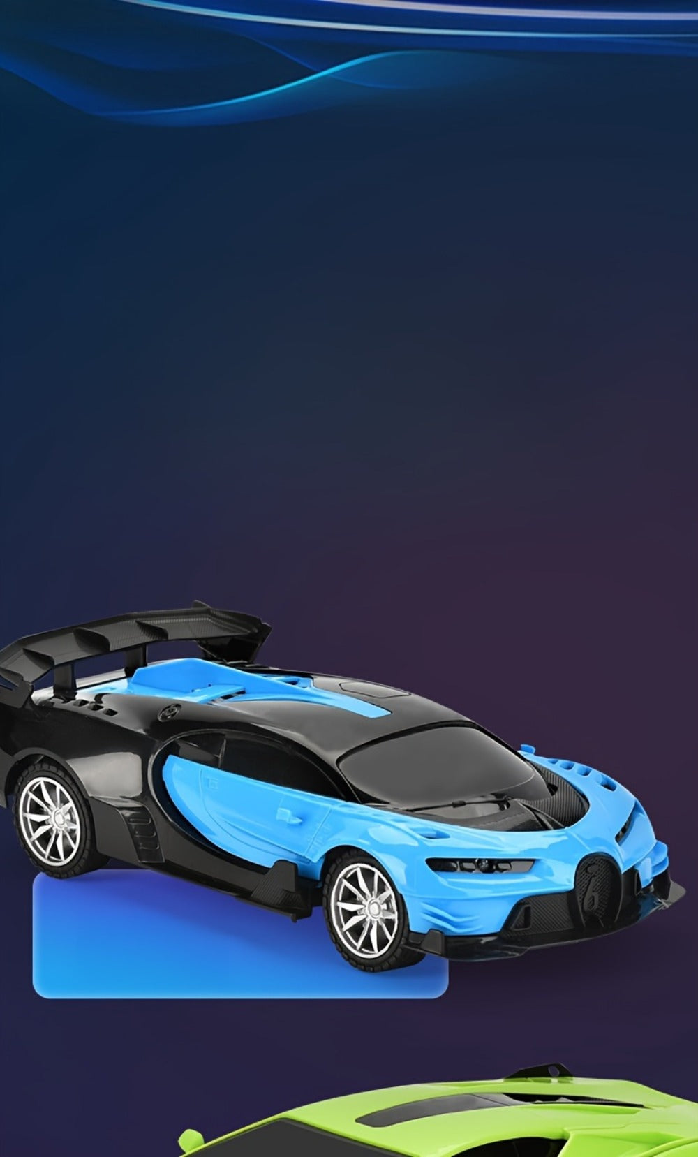 1:24 High-Speed Drift RC Car with LED Lights – 4-Channel Simulation Model Remote Control Car Toy, Green Blue Black Red Black Color Options, Birthday Christmas Halloween Gift for Boys & Girls