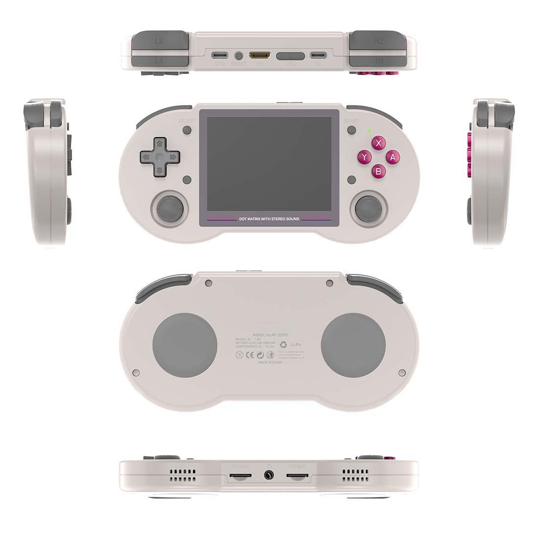Retro Handheld Game Console Anbernic RG353PS - Linux RK3566 4:3 IPS HDMI Portable Gaming Handheld 3500mAh