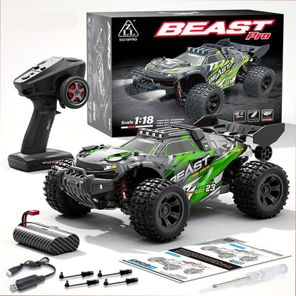High Speed RC Off-Road Car 70KM/H Brushless Motor 1:14 1:16 Scale – Remote Control Monster Truck with Dual Battery Option, 4WD All-Terrain Vehicle Toy for Boys Kids & Adults, Birthday Gift
