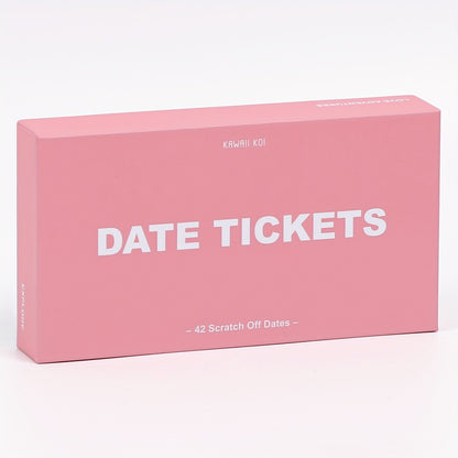 Date Night Scratch Off Cards for Couples 42pcs – Romantic Ideas Anytime Day & Night, 3 Color Tickets, Fun Couple Activity Game, Gift for Anniversary Birthday Valentine's Day Wedding