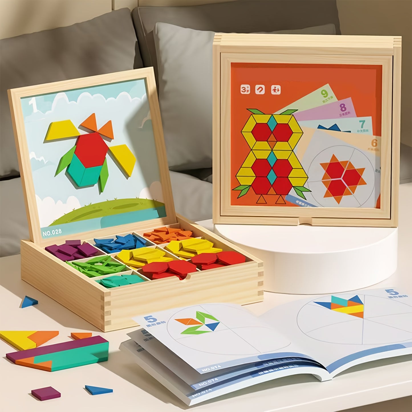 Creative Magnetic Wooden Puzzle, Jigsaw Puzzle Toys, Educational Interactive Educational Toys, Geometric Figures Cognitive Learning, Birthday Gifts, Holiday Gifts