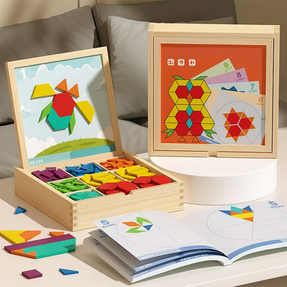 Creative Magnetic Wooden Puzzle, Jigsaw Puzzle Toys, Educational Interactive Educational Toys, Geometric Figures Cognitive Learning, Birthday Gifts, Holiday Gifts