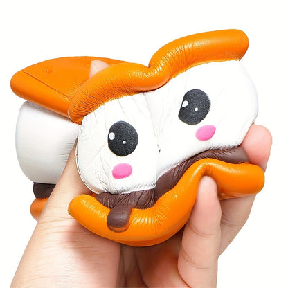 Chocolate Cookie Squishy Slow Rising Toy – Soft PU Sensory Fidget Squeeze Toy for Kids | Non-Toxic, Safe, Stress Relief | Butter & Chocolate Scented