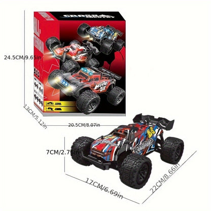 4x4 RC Monster Truck for Adults & Kids – High Speed All-Terrain Remote Control Off-Road Vehicle, 4WD Racing Truck for Boys & Racing Enthusiasts, Birthday Christmas Holiday Gift (Red)