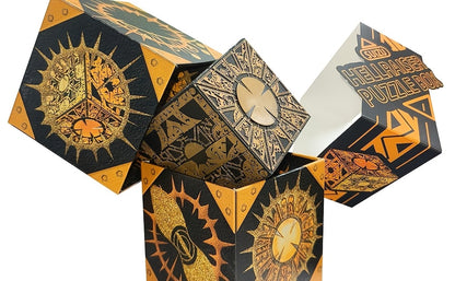 Puzzle Box Functional, Puzzle Cube Detachable - Lament Configuration with Base, Deformation Puzzle Lock Box Decoration