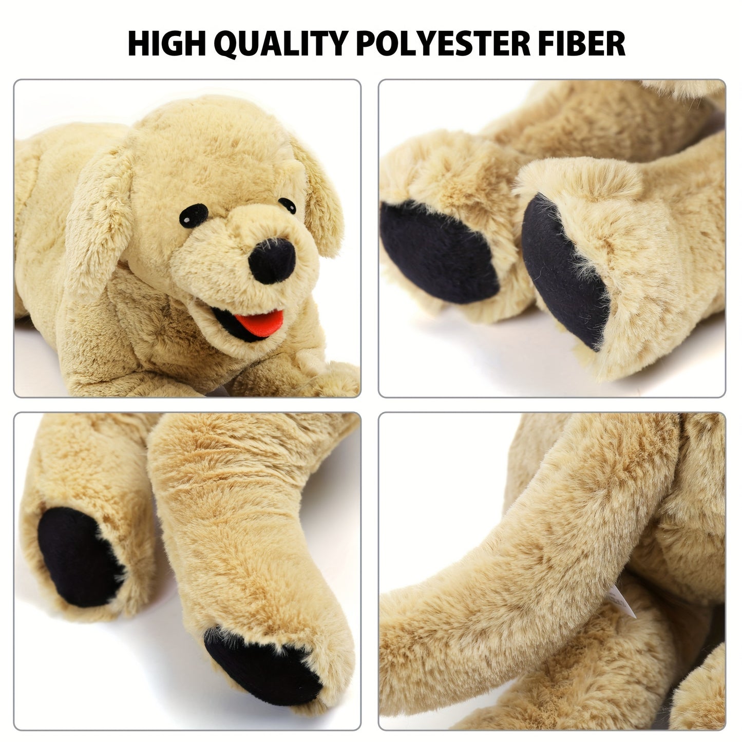 21 Inch Cute Plush Puppy Golden Retriever Dog Stuffed Animals Plush Puppy Toy Baby Toys Doll, Gift for Birthday, Christmas, for Kids, Children, Pets, Girls, Boys, Throw Pillows for Couch, Home Decoration, Perfect Gift for Pet Lovers