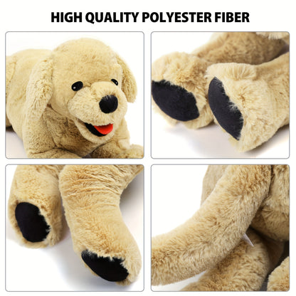 21 Inch Cute Plush Puppy Golden Retriever Dog Stuffed Animals Plush Puppy Toy Baby Toys Doll, Gift for Birthday, Christmas, for Kids, Children, Pets, Girls, Boys, Throw Pillows for Couch, Home Decoration, Perfect Gift for Pet Lovers