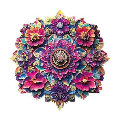 Wooden Mandala Puzzle for Adults – Unique Irregular Animal Shaped Pieces, Exquisite Gift Box, Decorative Art Jigsaw Brain Teaser, Birthday Christmas Holiday Gift for Women Men Teens
