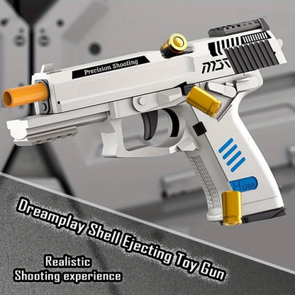 2025 USP Toy Gun Soft Clip Pistol, Continuous Shooting, with 100 Bullets And 2 Magazines, Toy Foam Blaster, Cool Rapid-fire Toy Gun Educational Models, Outdoor Shooting Games, Halloween, Thanksgiving, Christmas, Birthday Gift for Boys Girls0
