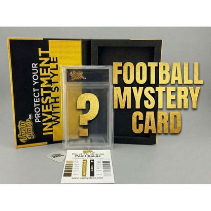 Football Collectible Mystery Card in a Premium Display Slab | Rookie, Star, Autograph or Insert Guaranteed! | Panini or Topps Cards Included | Perfect Gift for Kids & Collectors