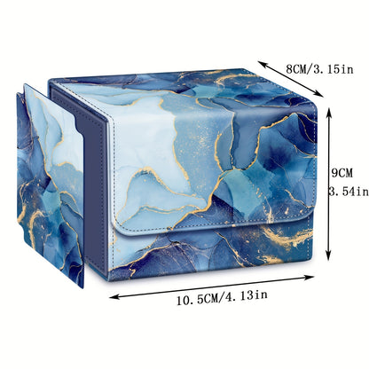 A Card Storage Box Suitable for MTG/TCG/CCG, Featuring a Magnetic Closure And Capable of Holding Over 180 Game Cards, Complete with a PU Divider