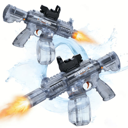 Electric Water Gun For Kids Ages 3-6, Auto Squirt Guns Toys, Large Tank With Sound & Light, Summer Outdoor Pool Beach Party Toys. Birthday Gifts For Boys Girls.