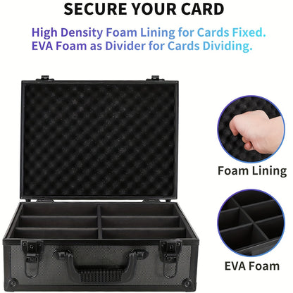 35Pt 3" X 4" Rigid Card Top Loads Storage Box For, with Safety Lock Settings, Sports Card Storage Boxes for Trading Cards, for PSA BGS SGC Top Loads Sports Card, Hardboard Box
