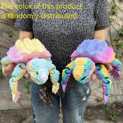 Articulated Crocodile & Turtle 3D Printed Figure – Large Flexible Movable Joints Poseable Animal Collectible, 8 Styles Random Color, Desk Decor Unique Gift for Kids Teens Adults Collectors