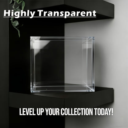 A 6Mm Acrylic Display Box That Can Be Stacked, Designed for Elite Trainer ETB. This Magnetic, Dustproof Box with a Lid Is Ideal for Showcasing Trading Cards, Collectibles, And Sports Memorabilia. It Features Enhanced Models, Accurate Sizing