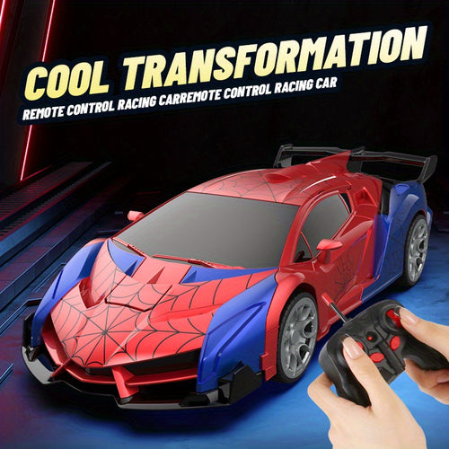 Transforming Remote Control Car Robot, 1:18 Scale R/ C Toy Car, One-Button Deformation 360°Rotating Drifting, Toys Suitable for Kids Over 3+ Years Old, Birthday Gift, Educational Toys