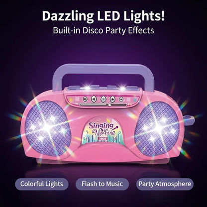 A Fantastic Light-Up Singing Toy for Kids Featuring a Microphone, Perfect for Birthdays And Holidays. This All-In-One Music Machine Is Ideal for Boys And Girls Aged 3 to 7