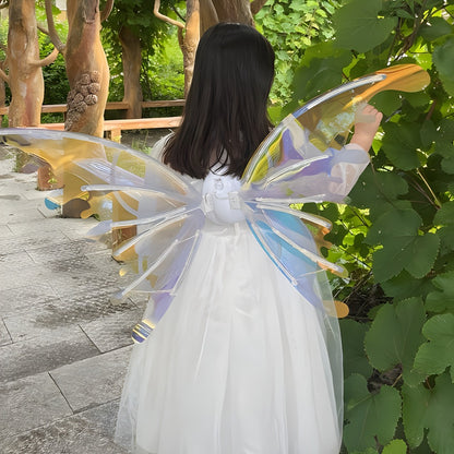 LED Butterfly Wings Glow in the Dark – Motion Sensor & Music Activated Color Changing Lights | Magical Costume Wings for Girls & Women, Halloween Dress Up, Christmas & Mardi Gras Party Accessory
