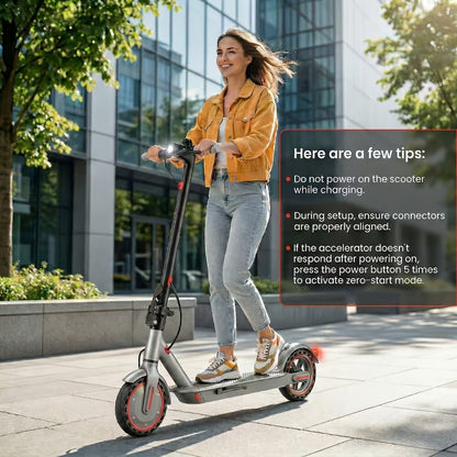 350W Foldable Electric Scooter for Adults 8.5 Inch Solid Tires 3-Speed LCD Display Dual Drum Brake EABS 15-20km Range 265 lb Capacity 32 lb Lightweight Urban Commuter E-Scooter