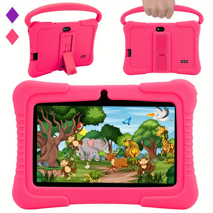 Veidoo Kids Tablet, 7 Inch Android Tablet PC, 2GB RAM 32GB ROM, Safety Eye Protection Screen, Wifi, Dual Camera, Games, Parental Control APP, Tablet with Silicone Case