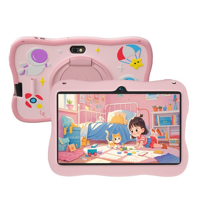 2026 Upgraded Android 14 Kids Tablet with Protective Case, 7-inch Children's Tablet, Google Kids Space, Parental Control Features, 4GB RAM + 32GB Storage, WiFi, Bluetooth, YouTube Support, Ideal Gift for Toddlers, Blue and Pink