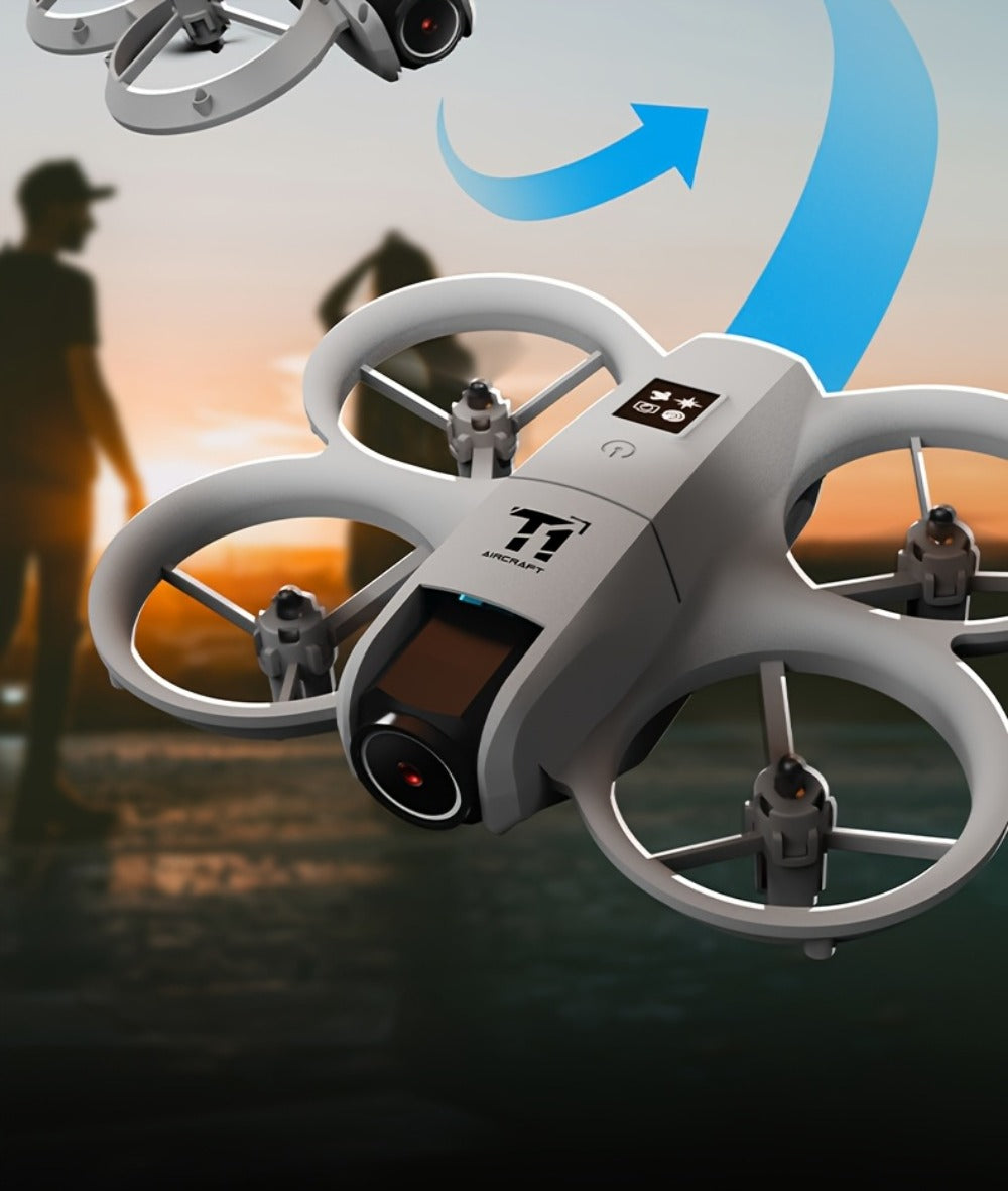 4K Remote Control Drone with Dual Batteries – Optical Flow Auto Hover, Anti-Collision, One-Key Return, WiFi FPV Camera, Long Endurance RC UAV for Kids Adults Beginners, Birthday Gift