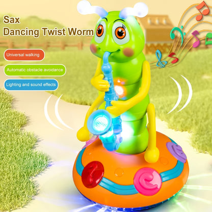 Kids Electric for CATERPILLAR Saxophone with LED Lights & Sound - Dancing Musical Instrument for, Interactive Baby Sensory with - - ( Not Included) - Boys & Girls Birthday/Christmas/Halloween Gifts