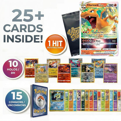 Ultra Rare Pokémon Starter Bundle | 25+ Pokémon Cards | 1x Ultra or Double Rares Guaranteed! | 10 Holos/Rares Included! | Perfect Gift for New Collectors!!