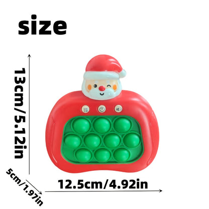 Santa Claus Pop Up Brain Game Toy for Kids – Interactive Click Music Memory Training Toy to Boost Focus Logic Animal Shaped Christmas Gift for Boys Girls