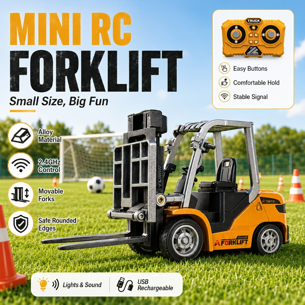Alloy RC Construction Vehicle Toy for Kids – 2.4GHz Remote Control Excavator, Loader, Dump Truck with Alloy Metal Cap, Light & Sound, Rechargeable Battery, Boys Gift for Halloween Thanksgiving Christmas