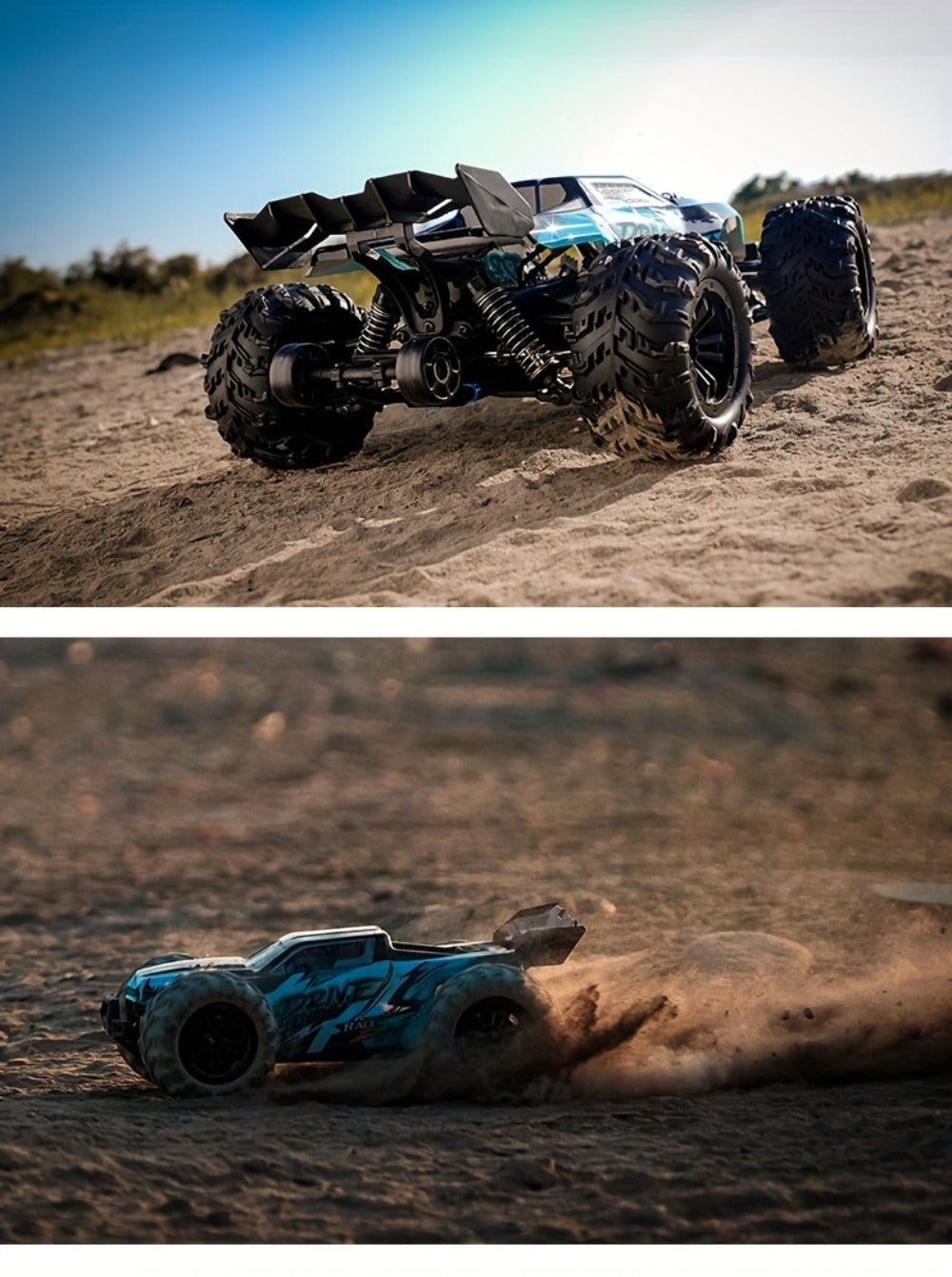 High Speed RC Off-Road Car 70KM/H Brushless Motor 1:14 1:16 Scale – Remote Control Monster Truck with Dual Battery Option, 4WD All-Terrain Vehicle Toy for Boys Kids & Adults, Birthday Gift