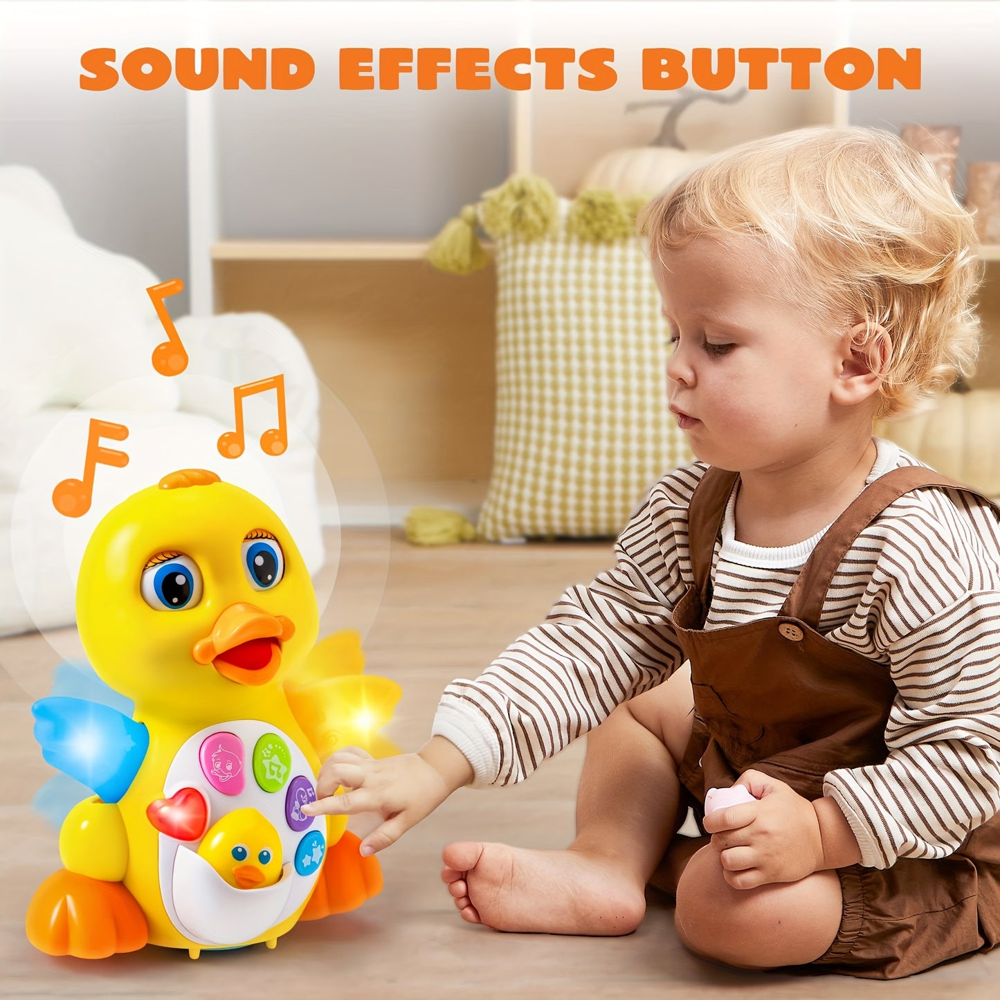 Musical Toys For Toddlers 6 Months+ Year Old, Baby Toys Duck, Dancing Walking Duck Toy With Music And Lights, Kids' Musical Instruments, Light Up Learning Toys, Learning Toy For Baby Kids, Perfect Christmas Gift