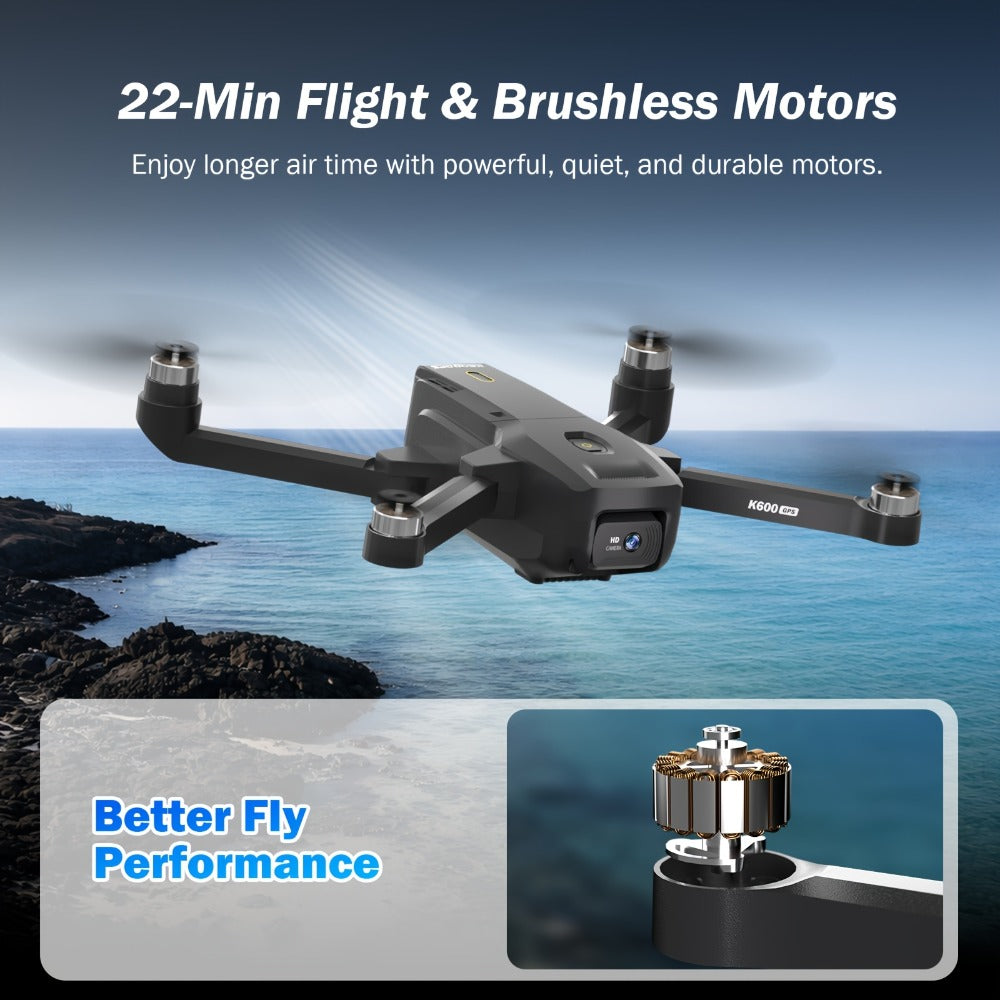 GPS Follow Me Drone Under 250g with 4.5 Inch LCD Screen – Camera Drone for Adults Beginners, Auto Return, Gesture Flight, Brushless Motor, Altitude Hold, 3 Speeds, Supports 32G SD Card