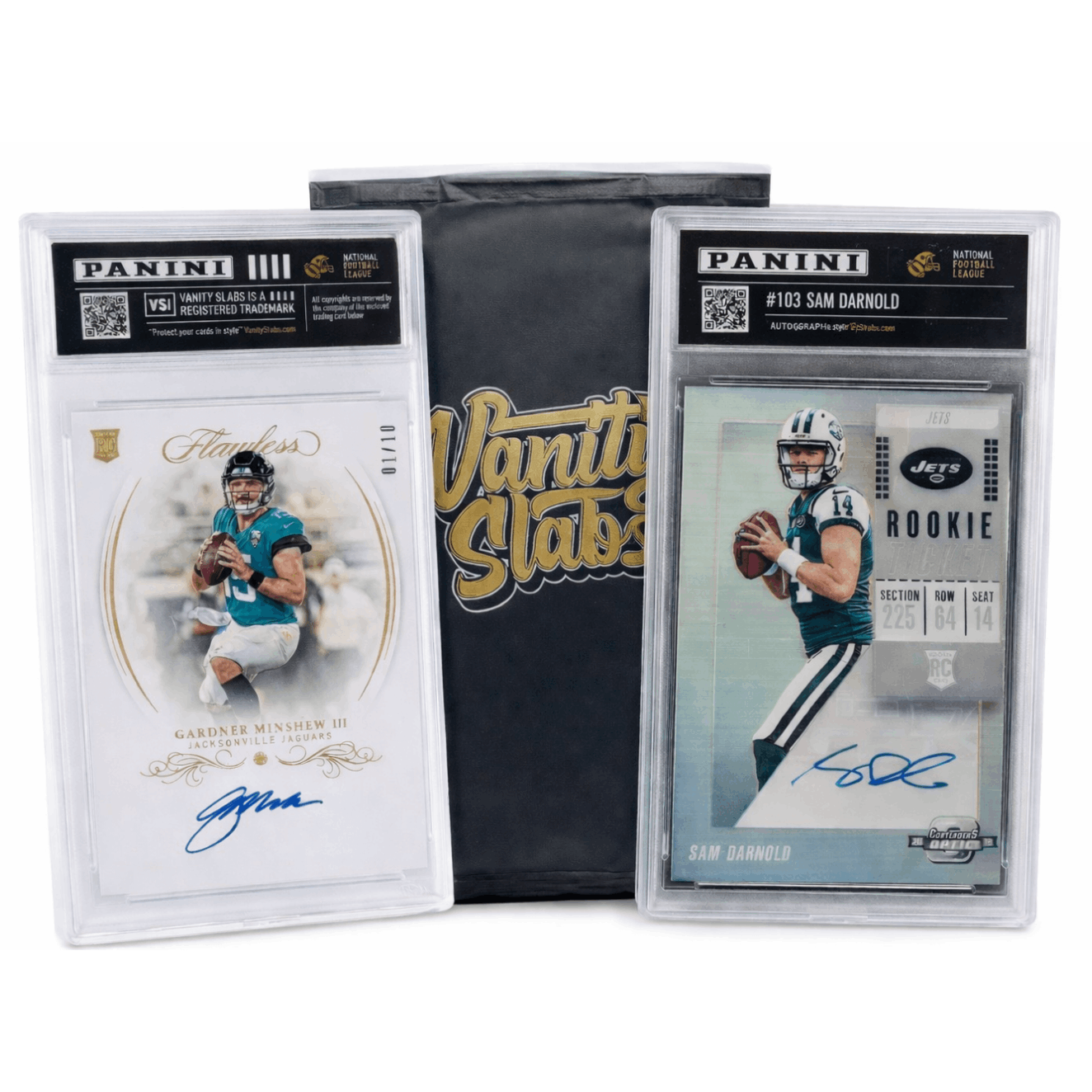 Panini Football Mystery Single Hit Slab | Football Card in Display Case | Inside is a Rookie, Star, Autograph or Insert Guaranteed! | Perfect Gift for Kids & Collectors of All Ages