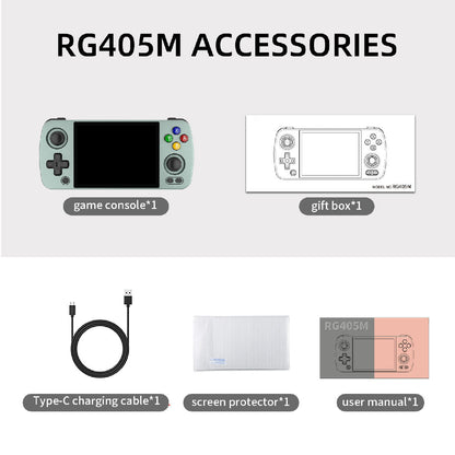 Retro Handheld Game Console Anbernic RG405M - Aluminum Alloy Android 12 IPS Hall Joystick HDMI Gaming Handheld 4500mAh